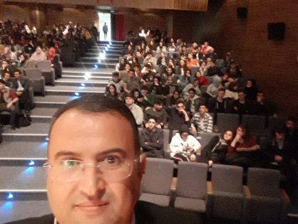 İstanbul Büyükşehir Belediyesinin Doğru Meslek ve Tercih Konferansında Esenler ilçesi 12. Sınıf öğrencilerine konferans verdim. 09.04.2019